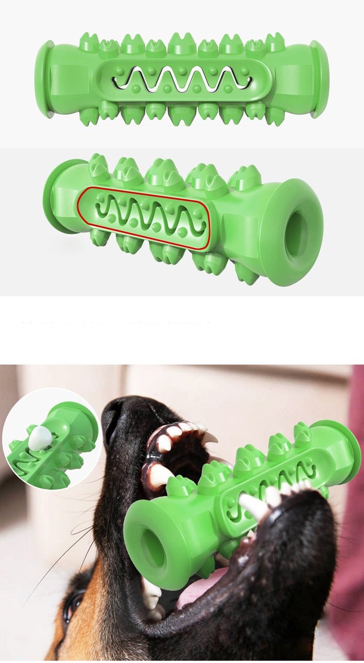 Dog Tooth Cleaning Chew Toy – Durable Rubber Dental Stick for Teeth Cleaning & Chewing