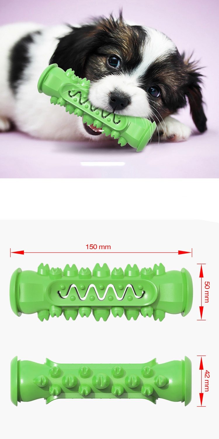 Dog Tooth Cleaning Chew Toy – Durable Rubber Dental Stick for Teeth Cleaning & Chewing